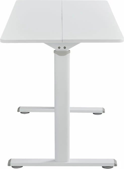 Tavolinë pune e rregullueshme në lartësi Karla e bardhë 120x60x72/115cm