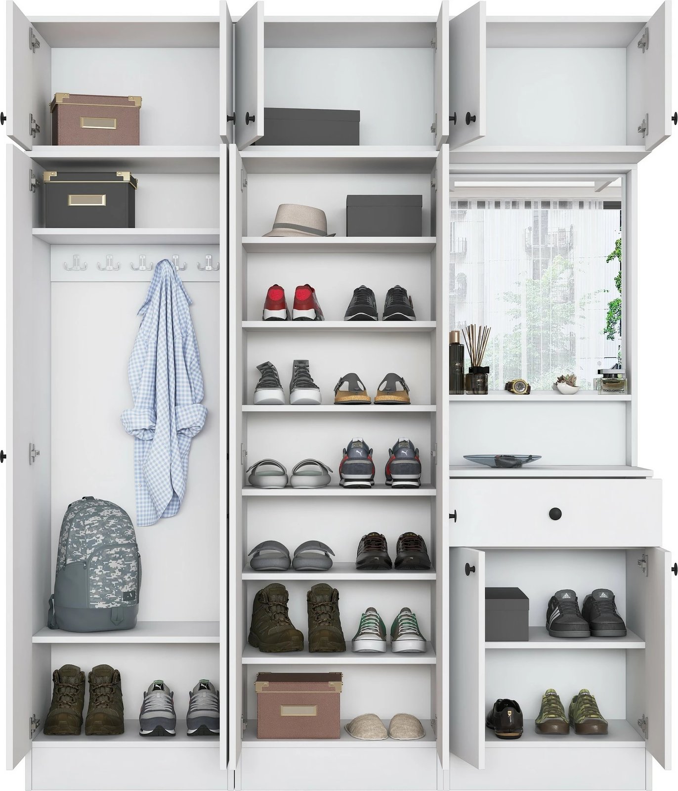 Stendë korridori Skye Decor, e bardhë, EA142 - 3450