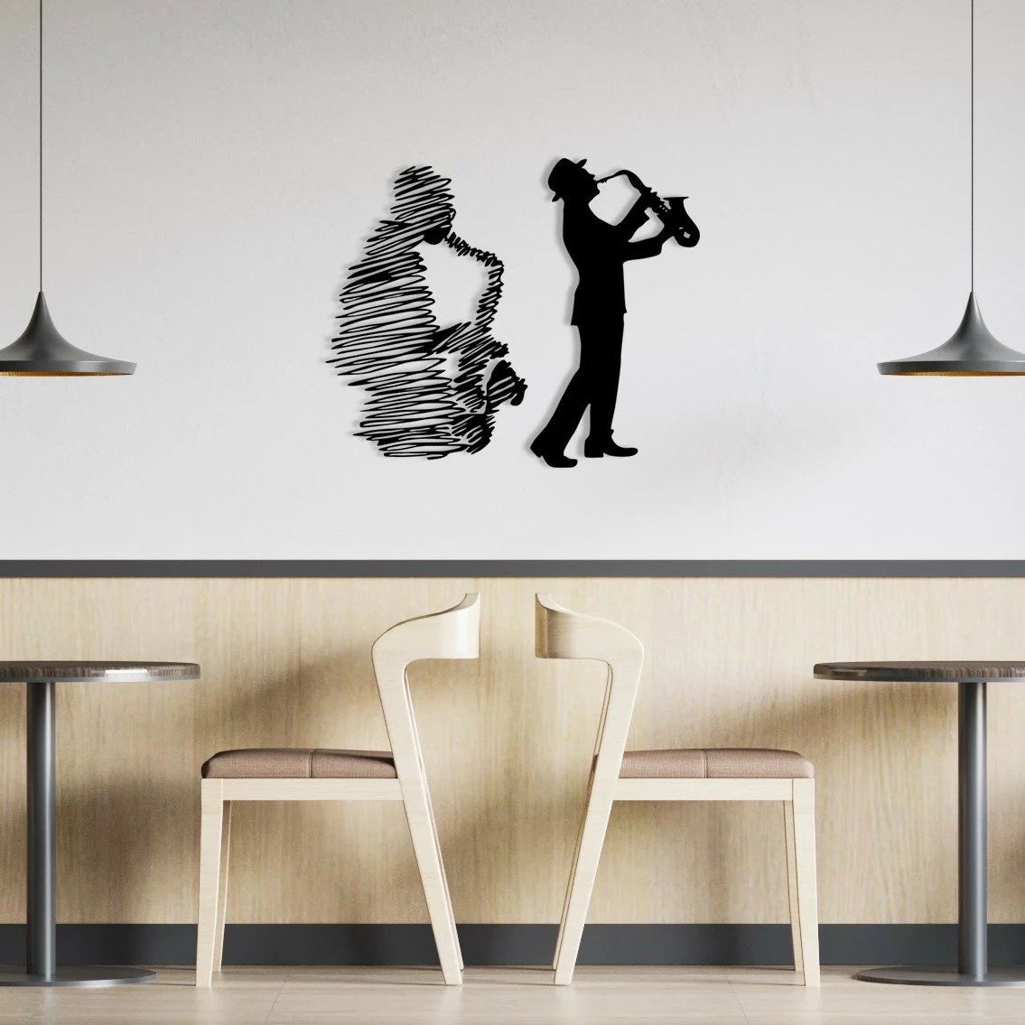 Aksesor dekorativ metalik për mur Wallity, Deva