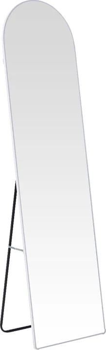 Pasqyrë dyshemeje Plaza, alumin, ngjyrë e bardhë, 40x28x150cm