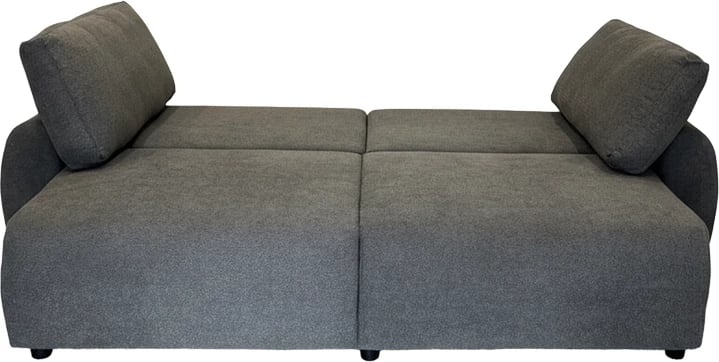 Krevat-kanaqe Hungie, material poliestër, ngjyrë gri, 250x92x89cm