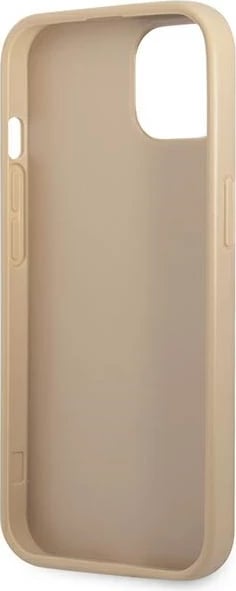 Mbështjellës Guess SaffianoTriangle Logo për iPhone 14 6.1", bezhë Mbështjellës Guess SaffianoTriangle Logo për iPhone 14 6.1", bezhë