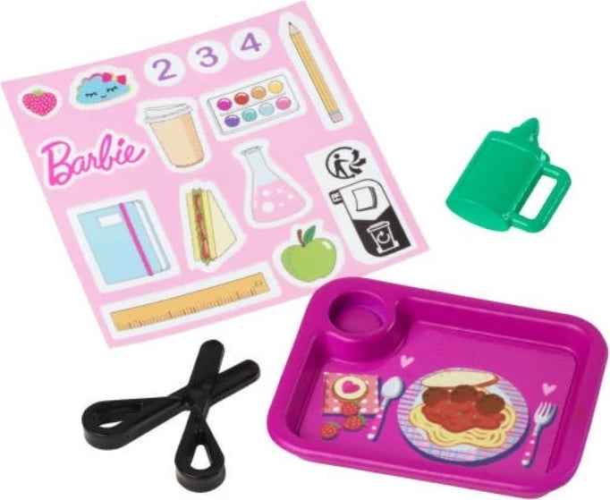 Set lodër Barbie Mattel JCR71/JCR76, mësuese me nxënëse dhe aksesorë, shumëngjyrëshe