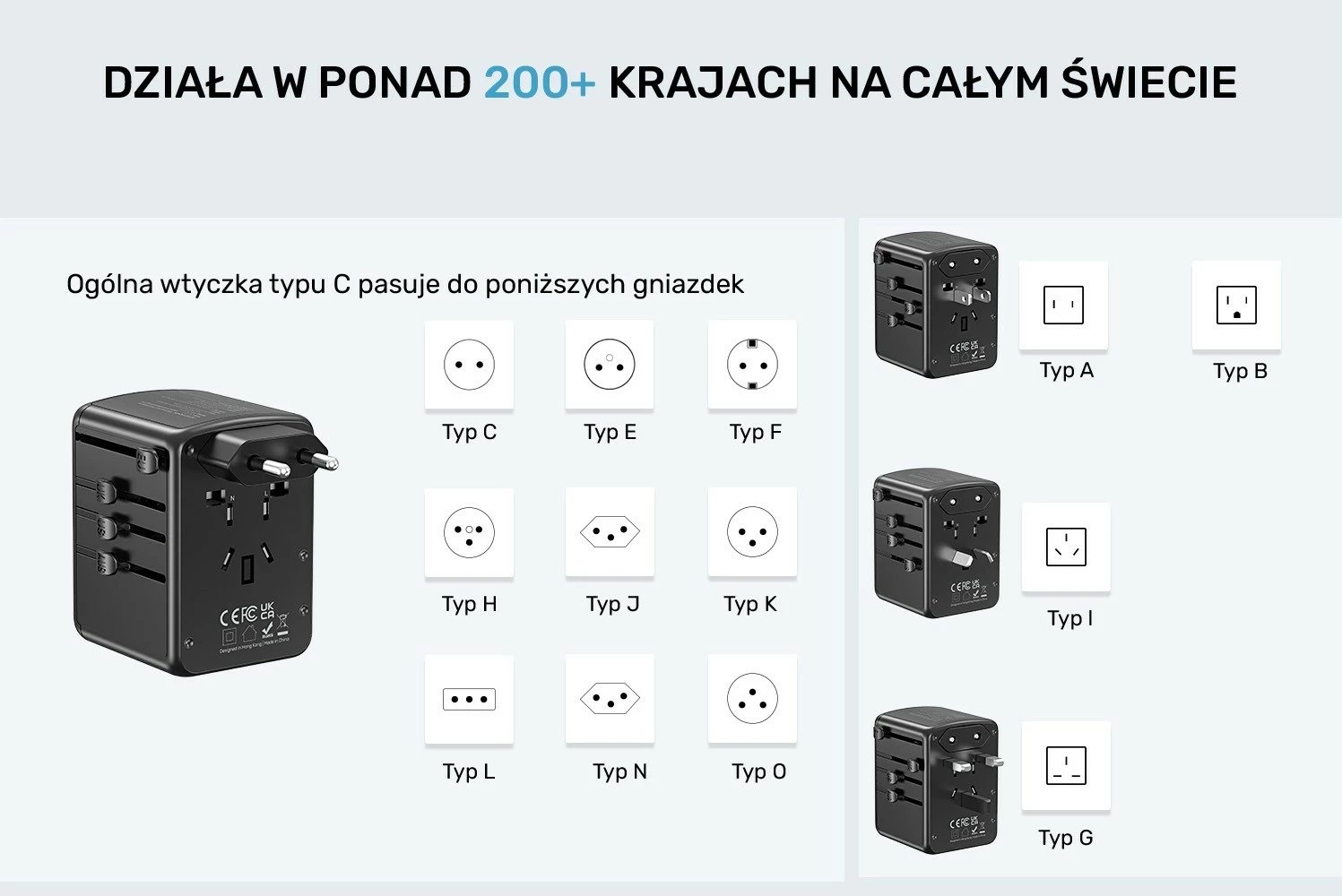 Karikues udhëtimi Unitek, 35 W, i zi