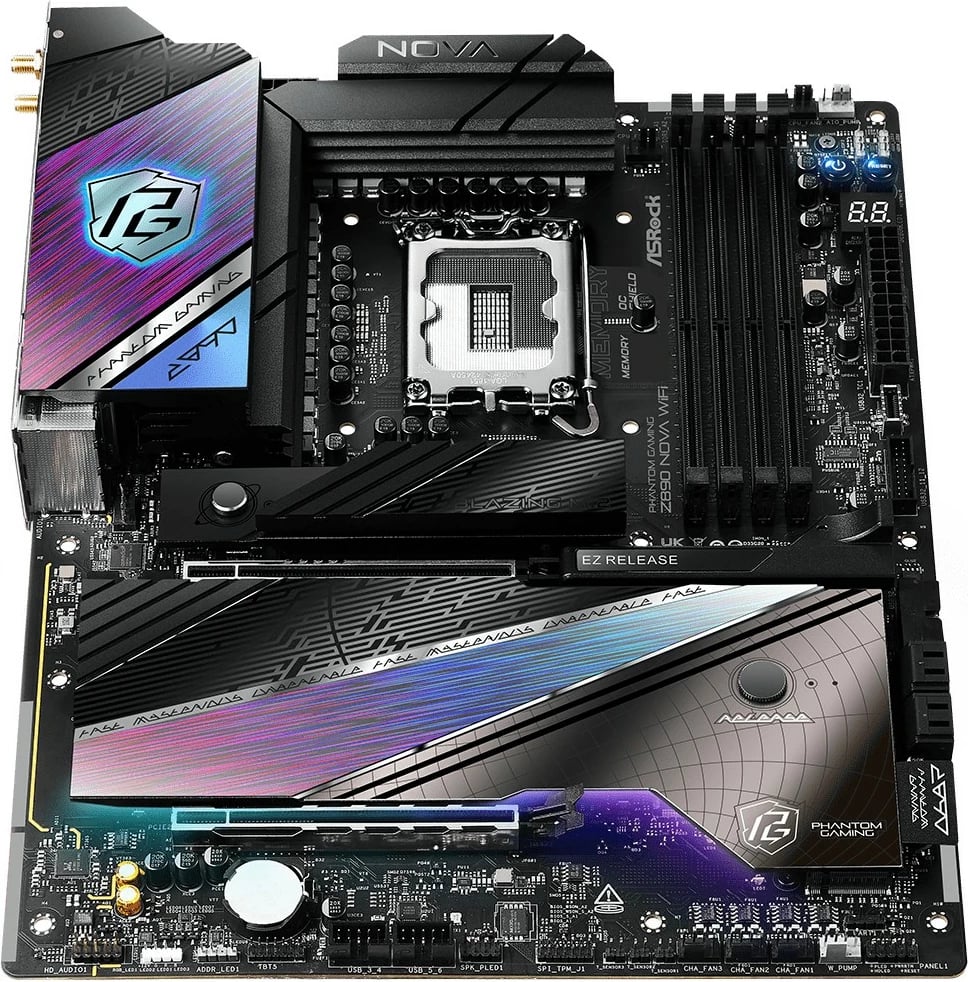 Pllakë amë ASRock Phantom Gaming Z890 Nova WiFi, LGA 1851, DDR5, Wi-Fi 7, ATX