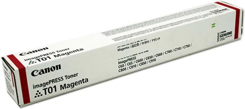 Toner Canon T01 original, rendiment deri 24,000 faqe, magenta, paketë 1