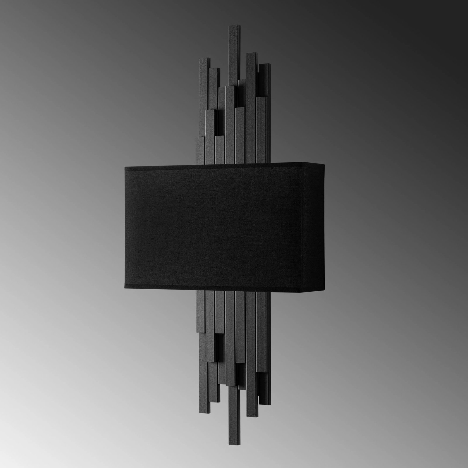 Llambë muri Opviq, Axıs - 15104, metal dhe stof, ngjyrë e zezë