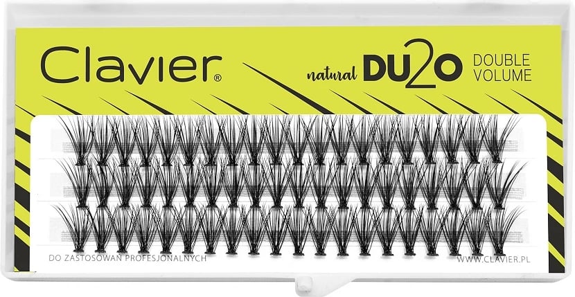 Qerpikë të grumbulluar Clavier DU2O Double Volume Black 12mm