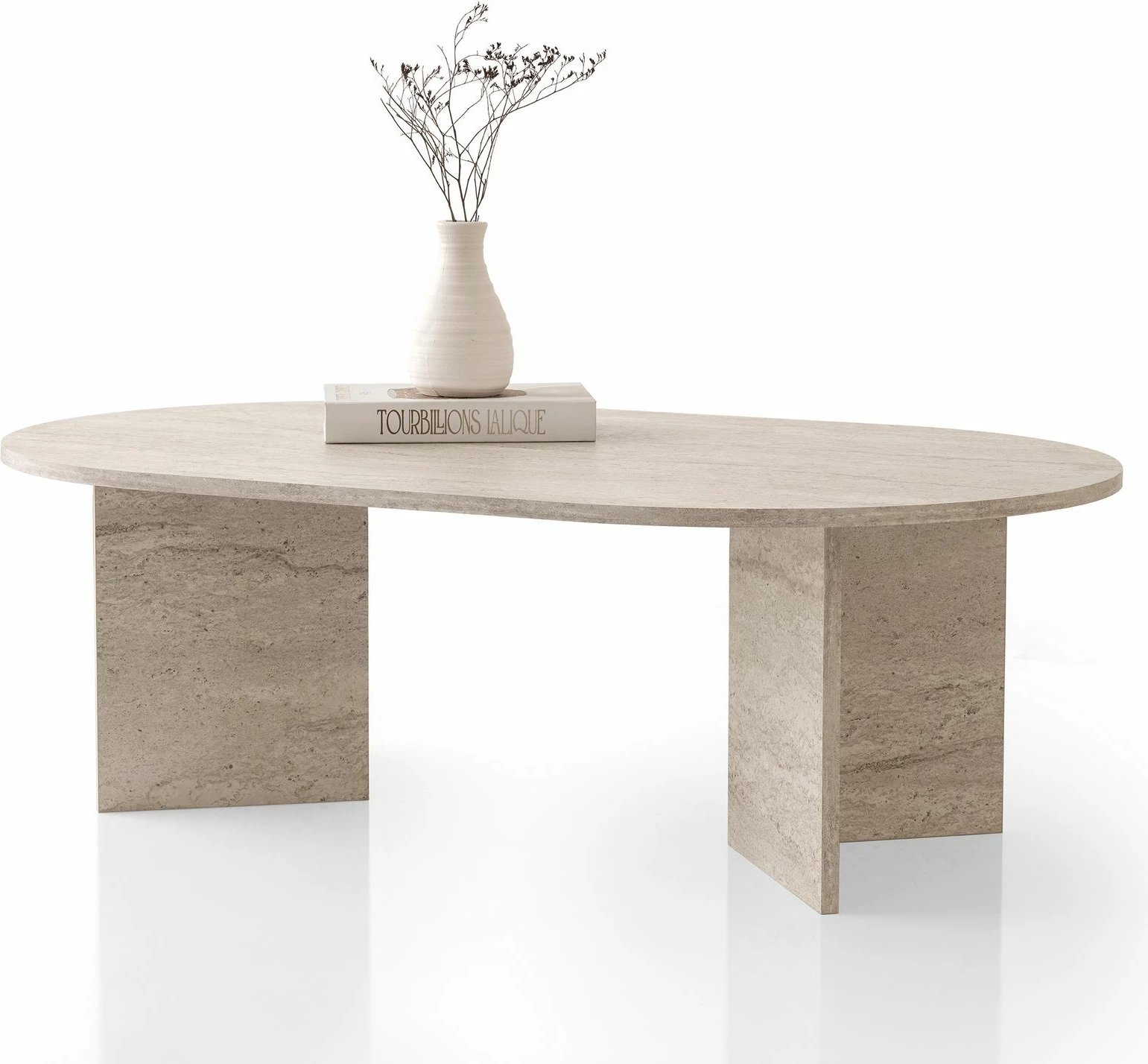 Tavolinë kafeje Skye Decor, ngjyrë travertine, Oscar - 9544