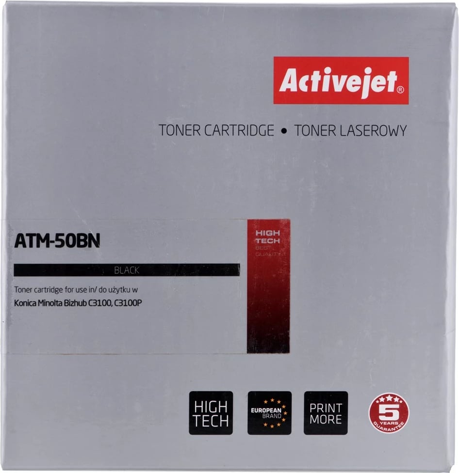 Toner zëvendësues Activejet ATM-50BN për printer Konica Minolta, i zi