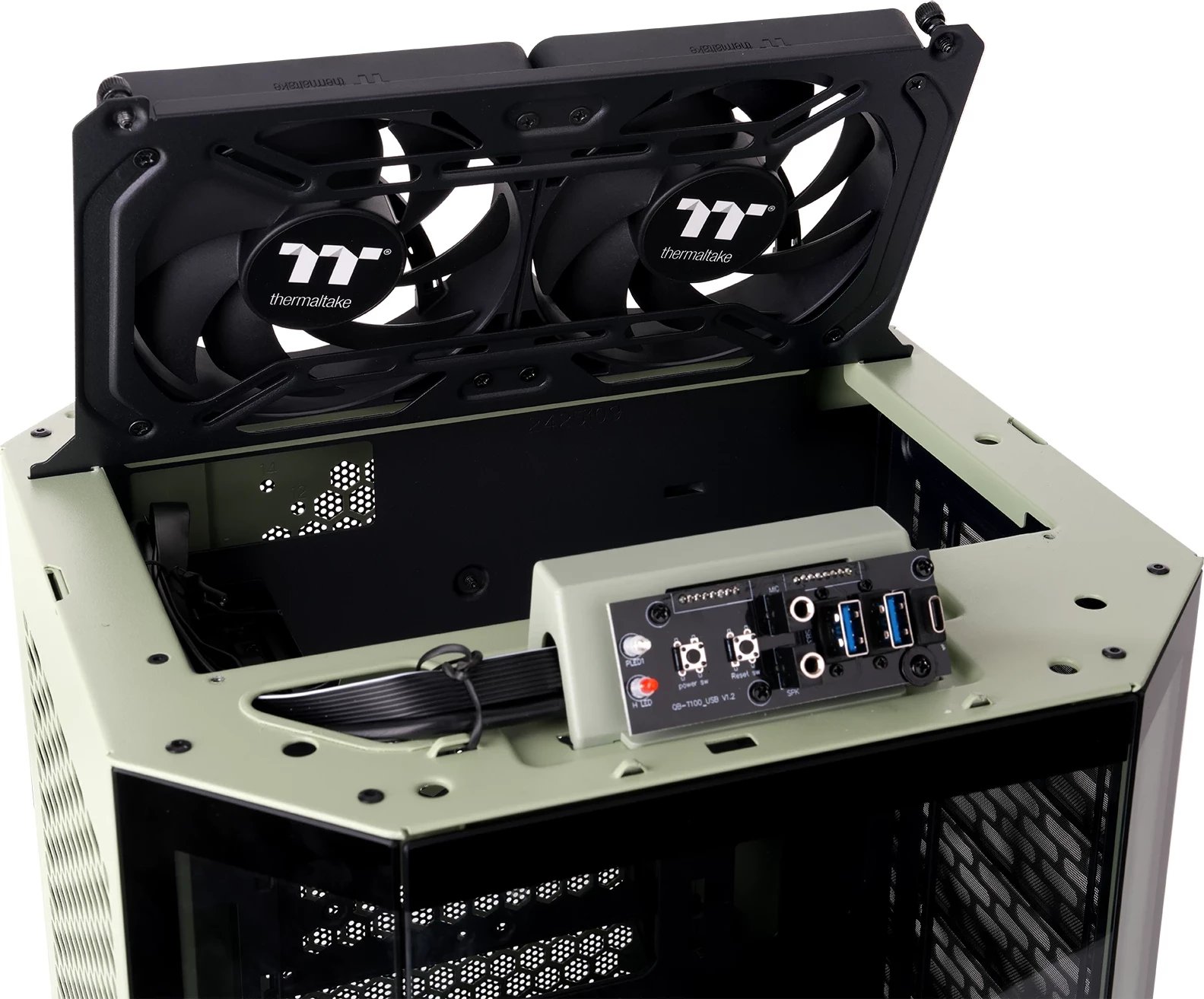 Kasë Thermaltake The Tower 250 TG, Mini Tower, Matcha Green
