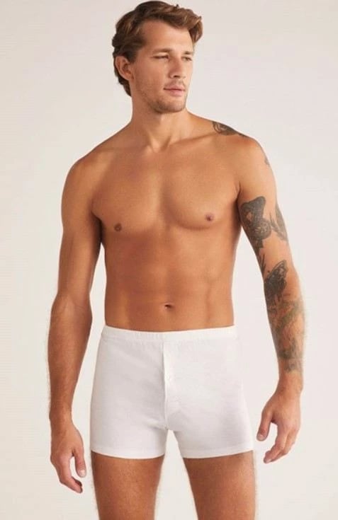 Set bokserësh të bardhë prej pambuku (2 copë), Jumeon, 1C11CBXK111.009.C00018