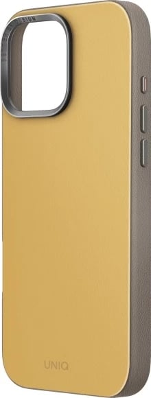 Mbështjellës UNIQ Lyden DS për iPhone 16 Pro Max 6.9", Magclick, verdhë-gri