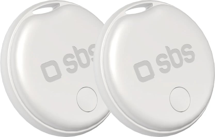 Lokalizues gjurmues, SBS, Track My Circle, kompatibil me Apple Find My, rreze alarmi 50 m, 90–100 dB, IP65, bateri CR2032, i bardhë, set 2 copë