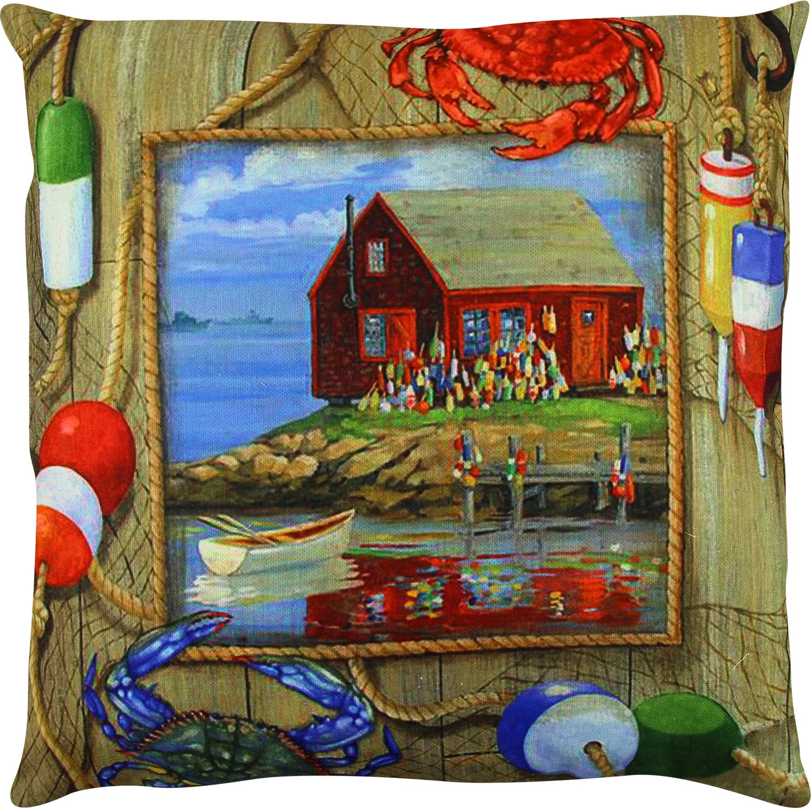 Jastëk dekorativ, shumëngjyrësh, Evila Originals, A12618, 43x43cm