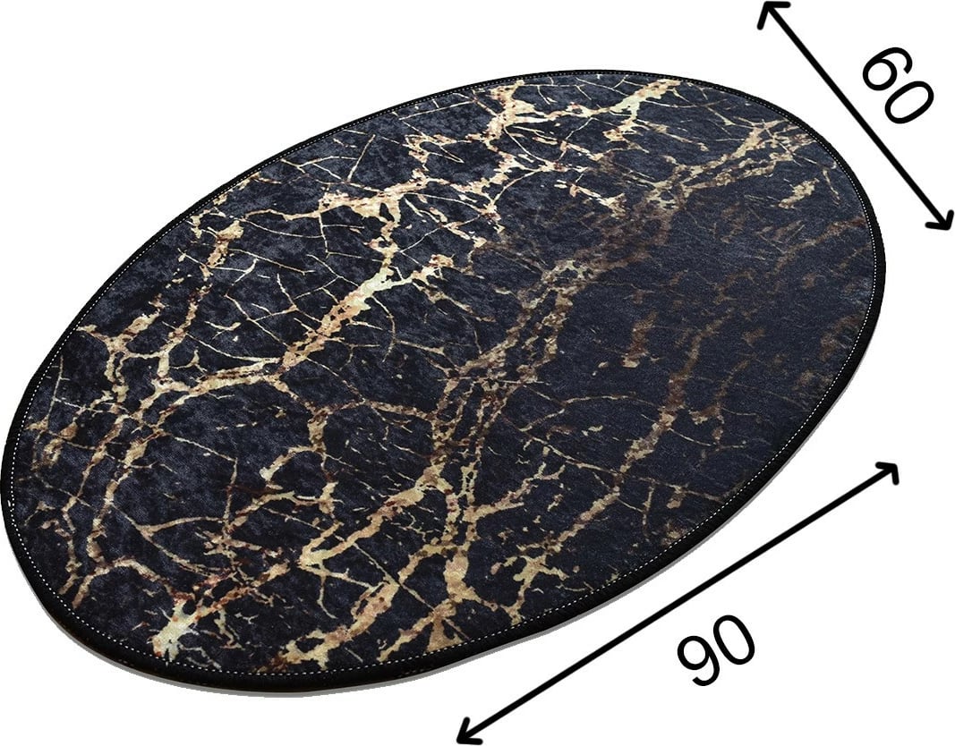 Qilim oval, model Hypnose, shumëngjyrësh, 60x90cm