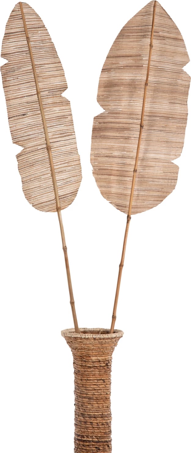 Gjethe dekorative, ngjyrë natyrale, FH7873, 32x200x3 cm