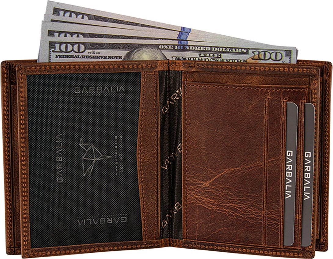 Portofol për burra, lëkurë origjinale, ngjyrë tan, Zoozie Bags, Reynosa Crazy