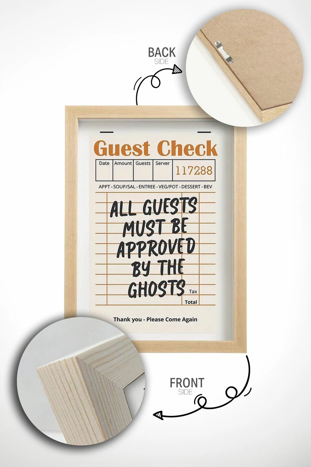 Pikturë dekorative me kornizë (3 copë), Wallity, Ersy3Ham19