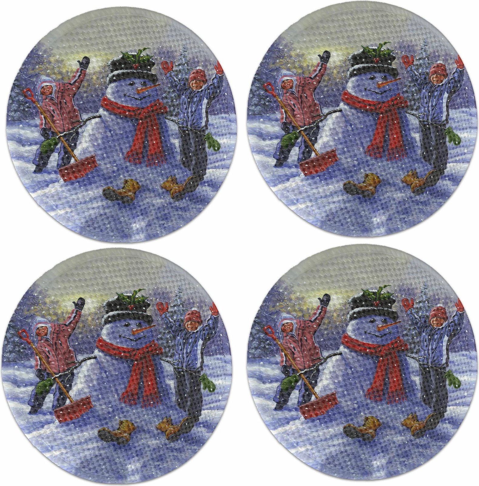 Set nënshtruesish tavoline Hermia Concept, shumëngjyrësh, 3174Supla, 4 copë