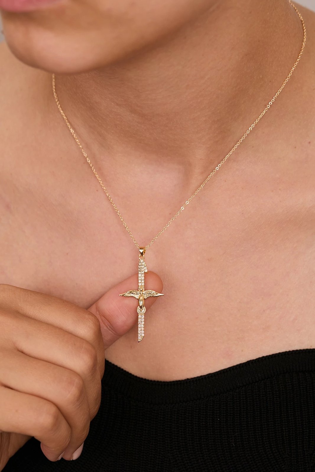 Qafore metalike ngjyrë ari, Elika, CK9943