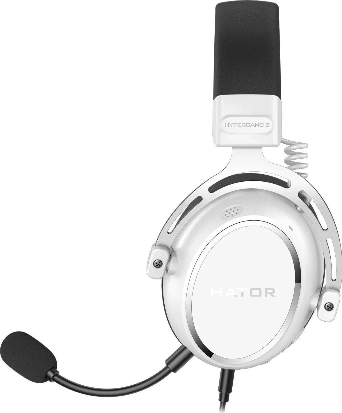 Kufje Hator Hypergang 3, me mikrofon të shkëputshëm, on-ear, të bardha