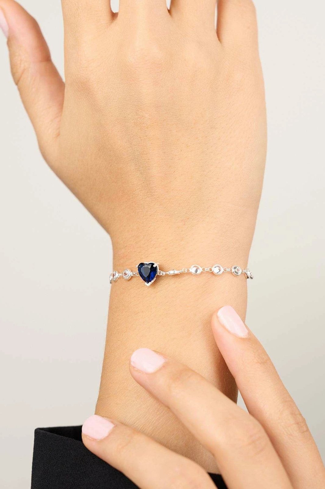 Byzylyk argjendi me zirkon ngjyrë kaltër e errët, Jumeon, TFNY65215Laci