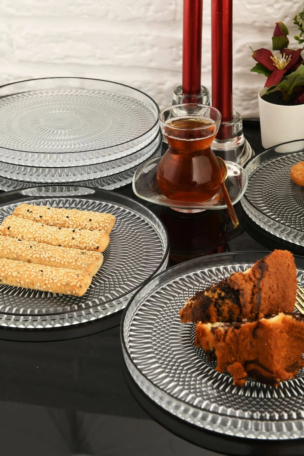 Set pjatash ëmbëlsirash (6 copë), Hermia Marsilya, 6PTSB