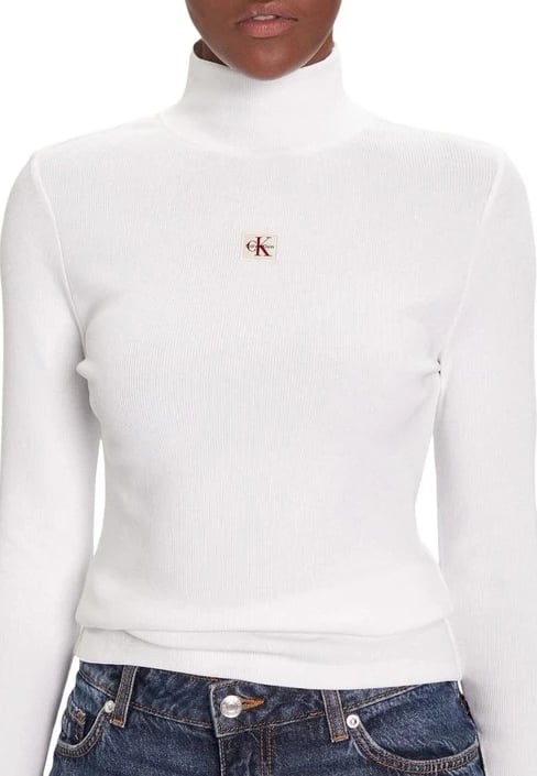 Xhemper femra Calvin Klein Jeans i bardhë