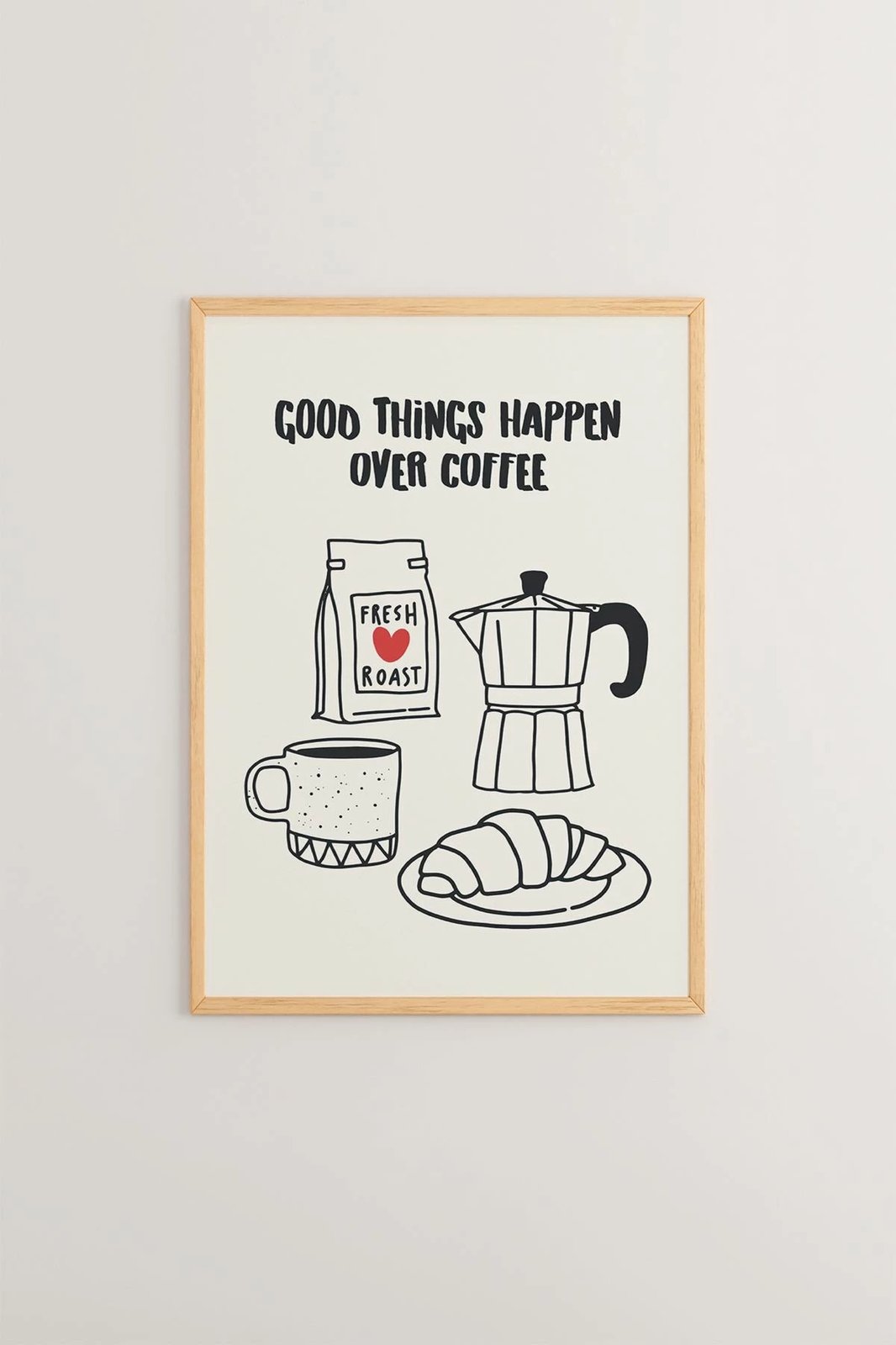 Pikturë dekorative me kornizë, Wallity, Ersy1Ham1, shumëngjyrëshe, 33x48cm