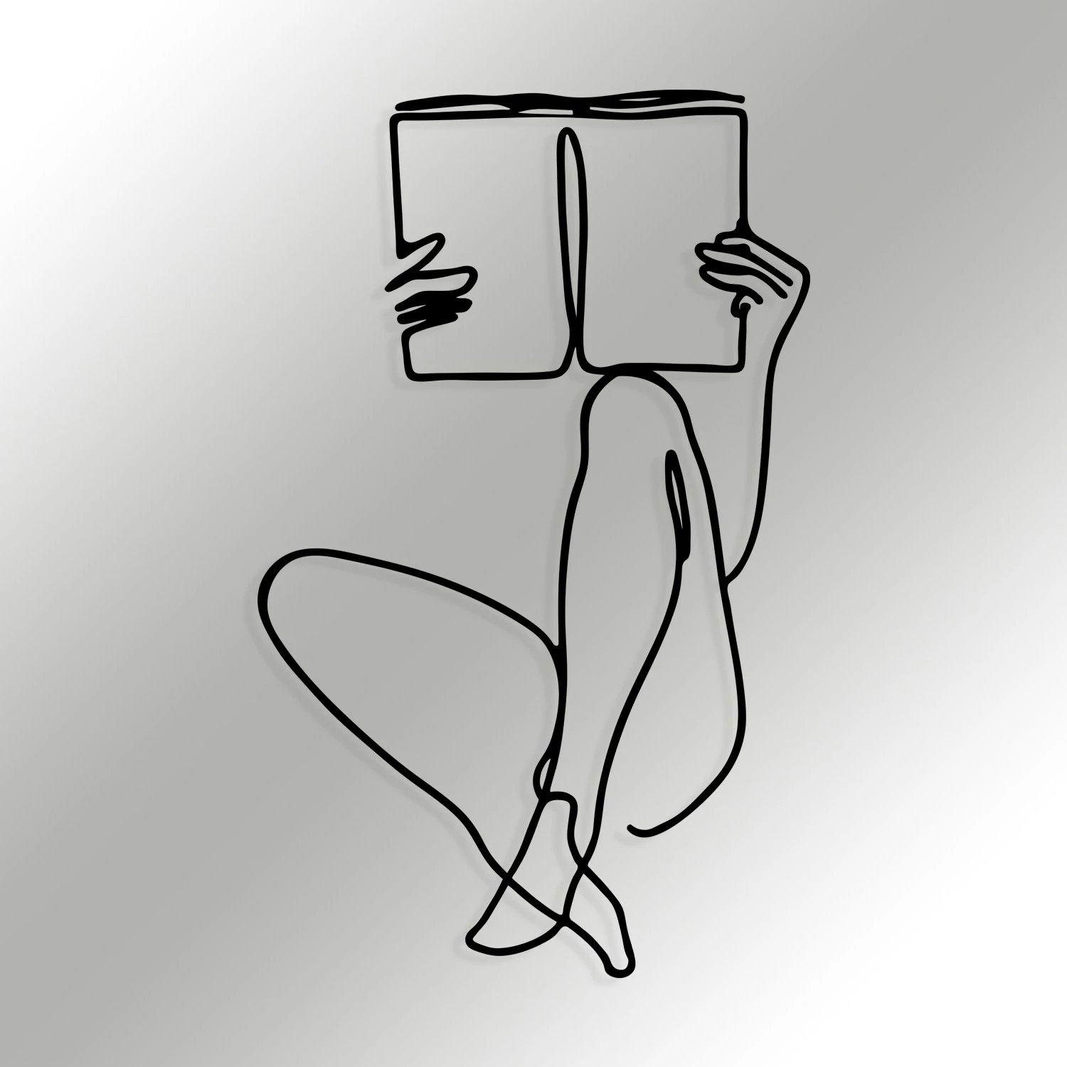 Aksesor dekorativ metalik për mur Wallity, Adios