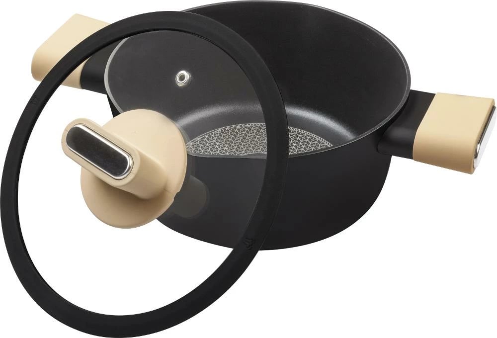 Tenxhere POELE Lamart LT1218, 20cm, 2.4l, e zezë/bezhë