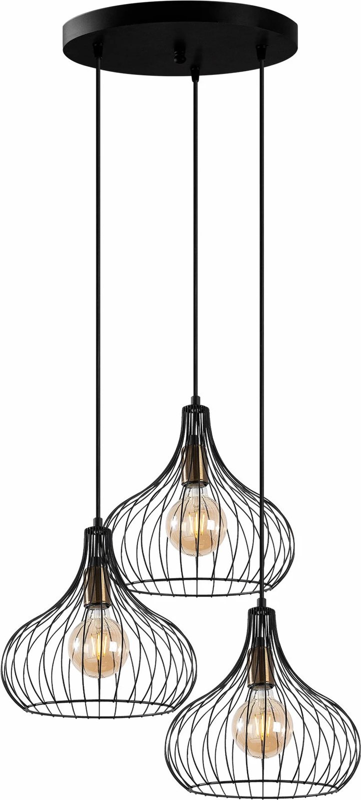 Llambë tavani Opviq, Teldamla, ngjyrë e zezë/antike, 47x47x120 cm