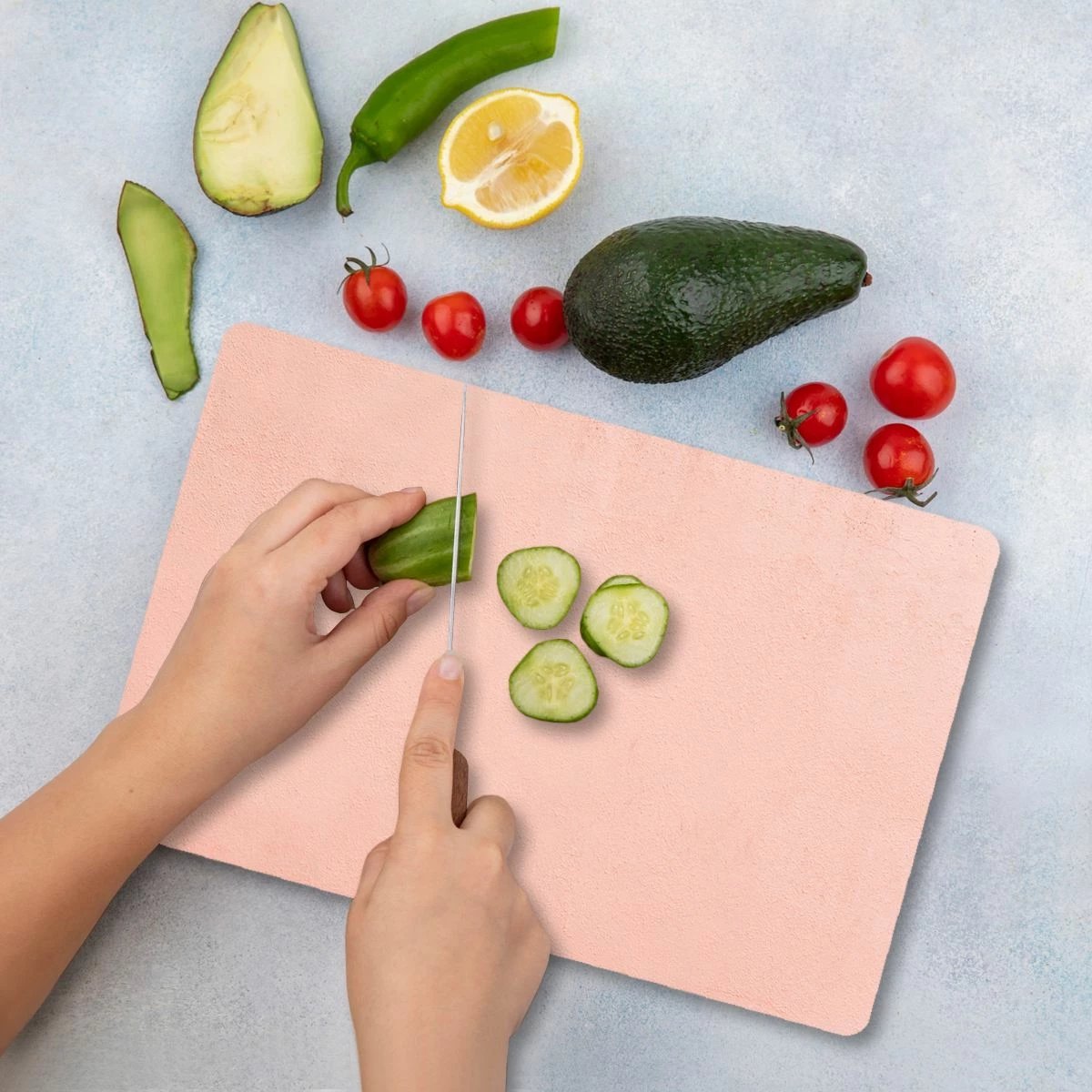 Dërrasë prerëse Hermia, qelq i temperuar, shumëngjyrëshe, Ckt145 - 3040, 30x40cm