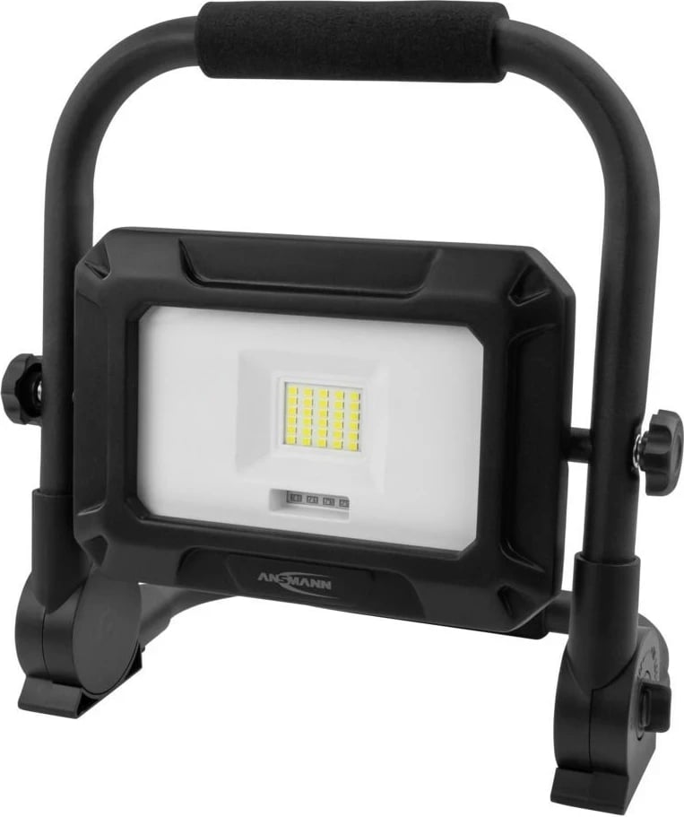 Llambë portabile ANSMANN FL20W-R, LED 20W, 4400 mAh, Alumini, e zezë