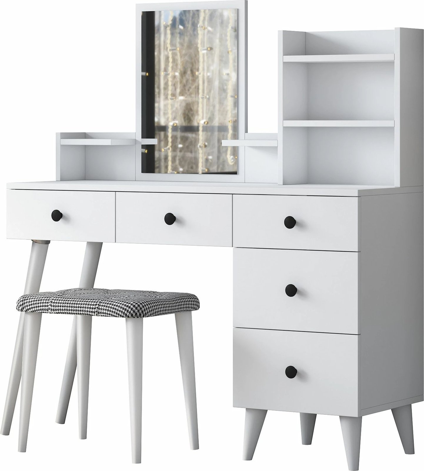 Tavolinë grimi Hanah Home, BJ101 - 2294, e bardhë