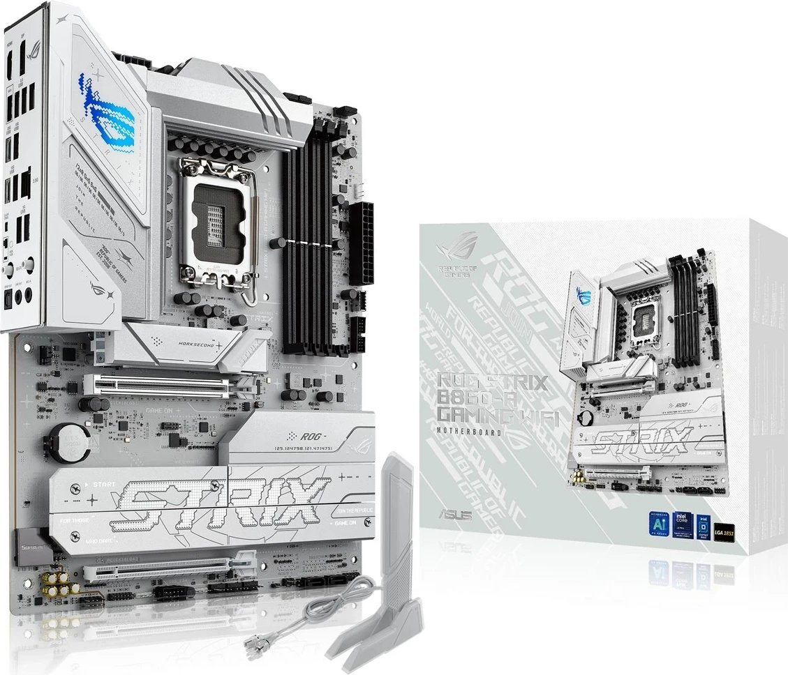 Pllakë amë ASUS ROG STRIX B860-A GAMING WIFI, ATX, e bardhë