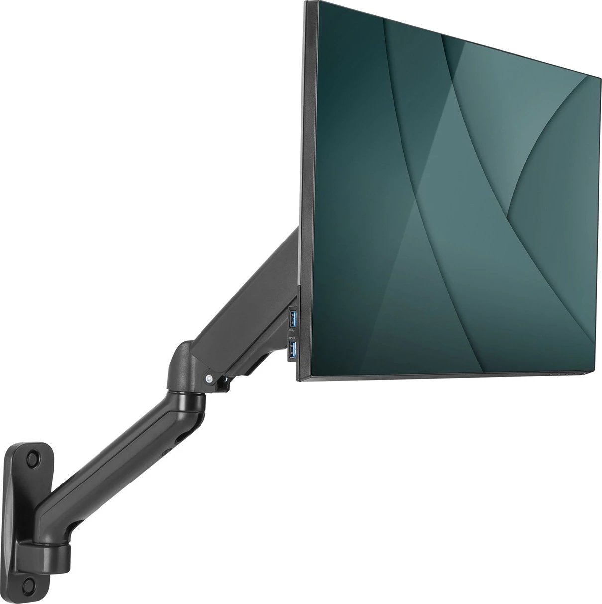 Mbajtëse muri për monitor Digitus, universal, me gaz, 32 inç, e zezë