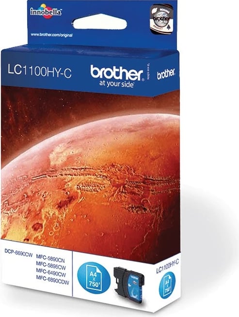 Toner Brother LC1100HYC, Cyan, 750 faqe
