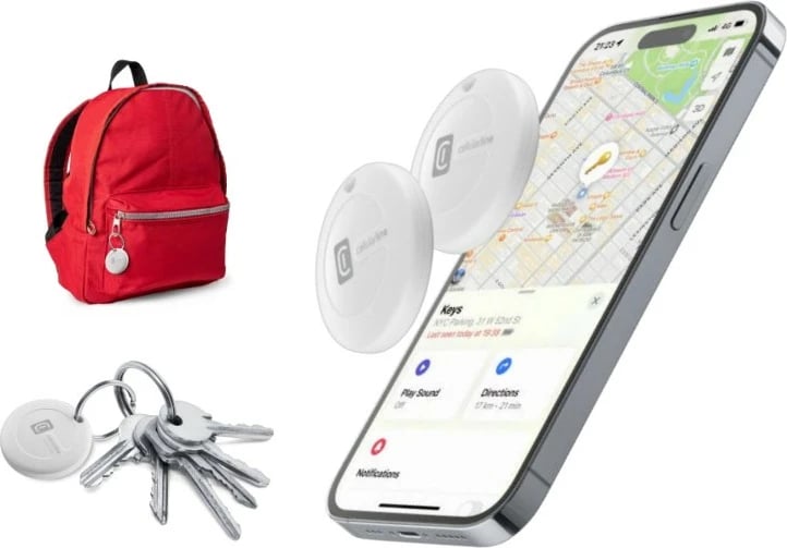Finder Cellular Line Tracy, iOS, Bluetooth, IP67, bardhë