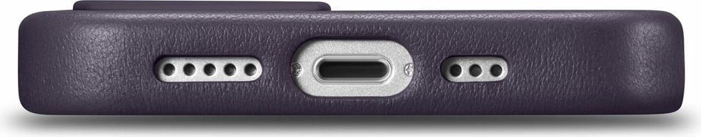 Mbështjellës iCarer për iPhone 14 Plus, lëkurë natyrale, MagSafe, Vjollcë e errët Mbështjellës iCarer për iPhone 14 Plus, lëkurë natyrale, MagSafe, Vjollcë e errët