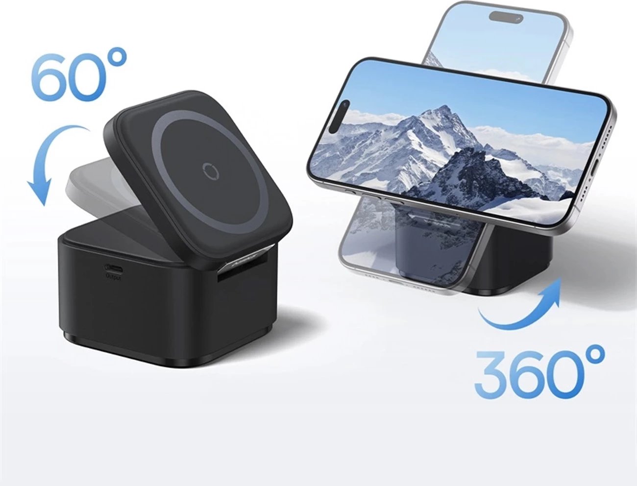 Karikues wireless Baseus BS-W531, MagSafe/Qi, USB-C, 20W, i zi