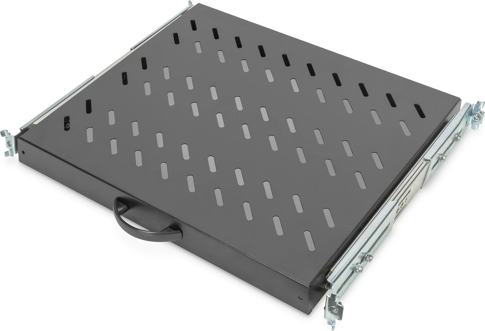 Raft i lëvizshëm Digitus 1U 19 inç, 25kg, i zi