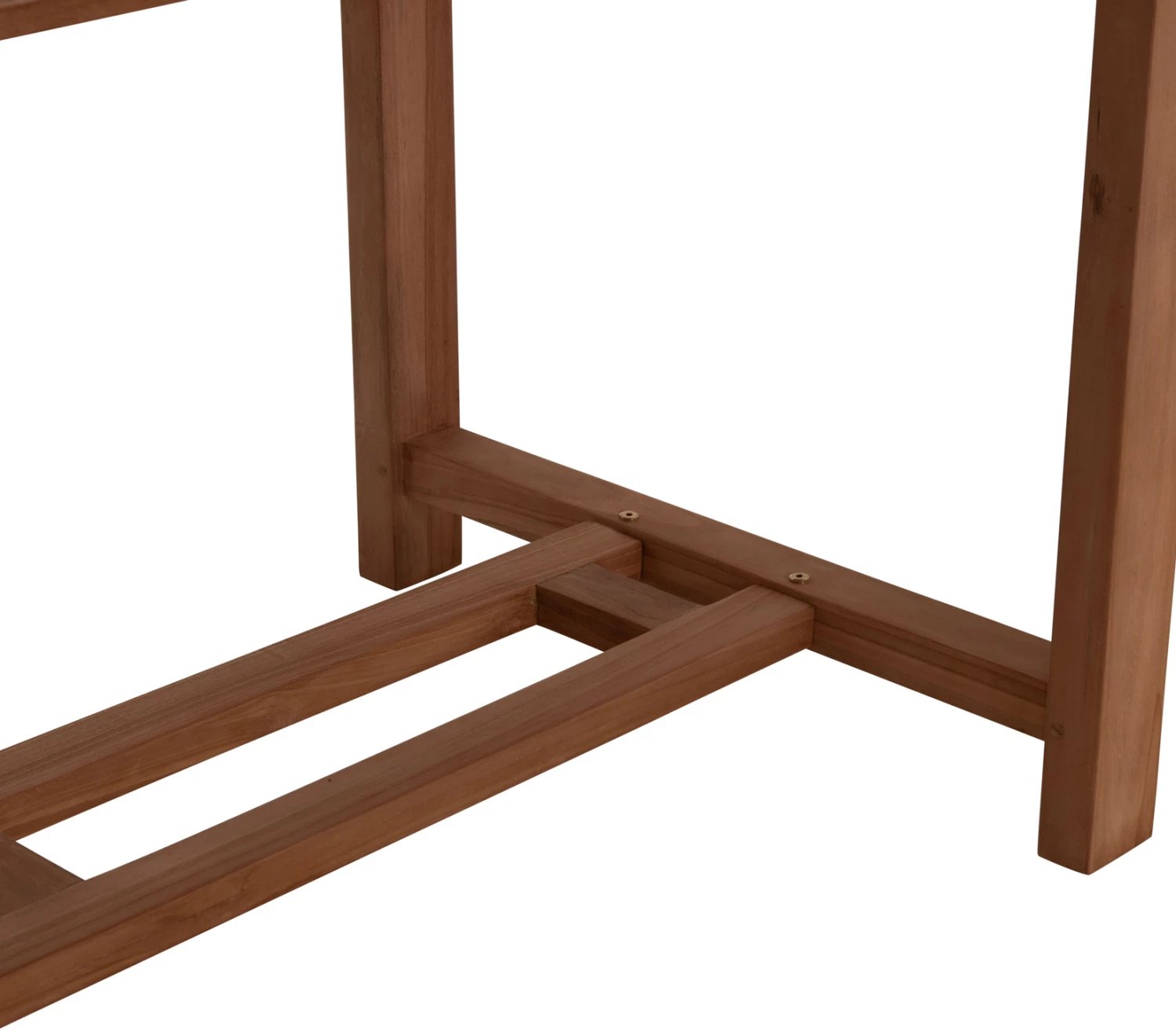 Tavolinë ngrënieje e zgjatshme për jashtë, dru tik natyral, CRANDER FH6376, 180-240x100x76cm