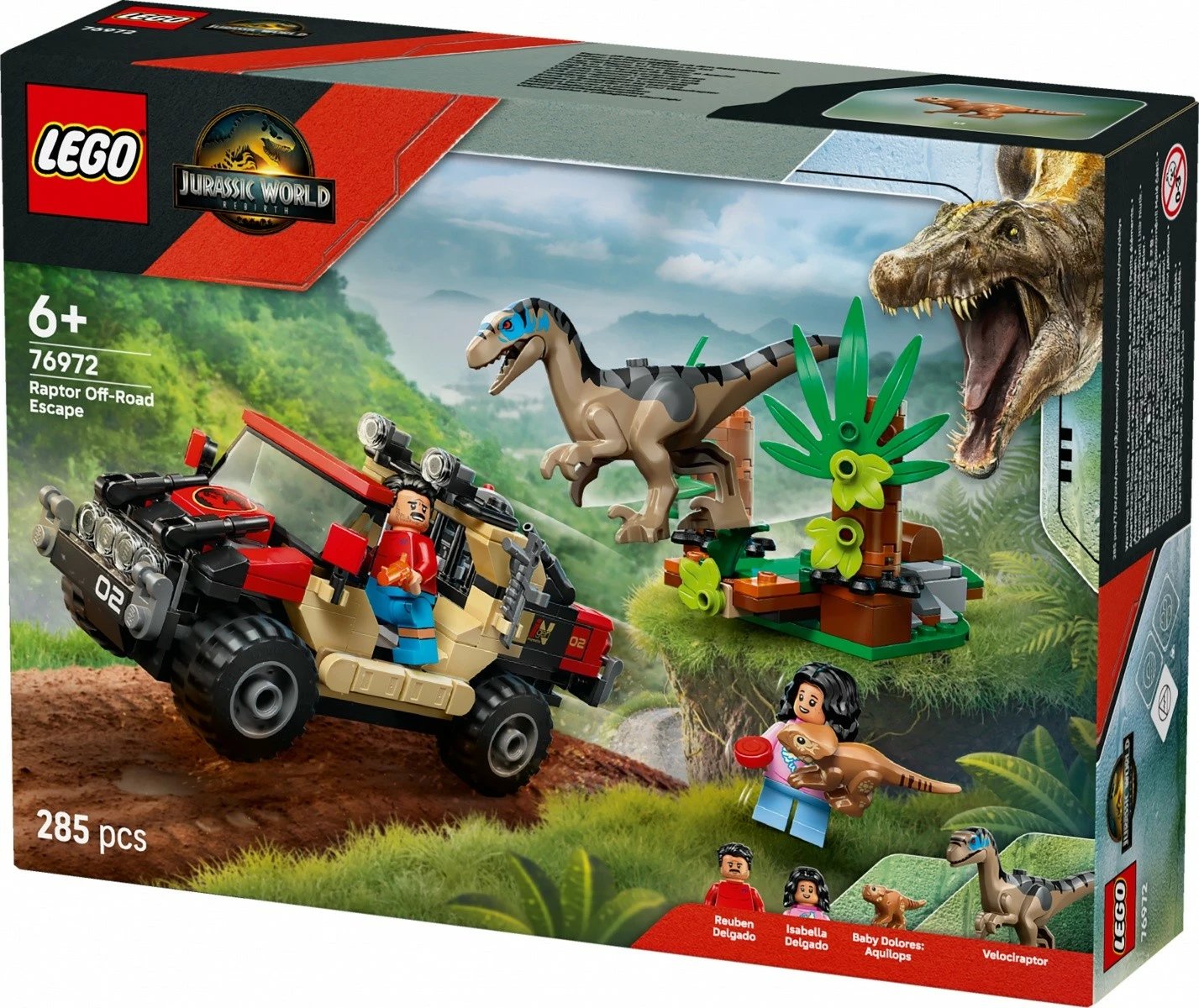 Set LEGO Jurassic World 76972 Off-Road Vehicle Escape, 285 pjesë Set LEGO Jurassic World 76972 Off-Road Vehicle Escape, 285 pjesë