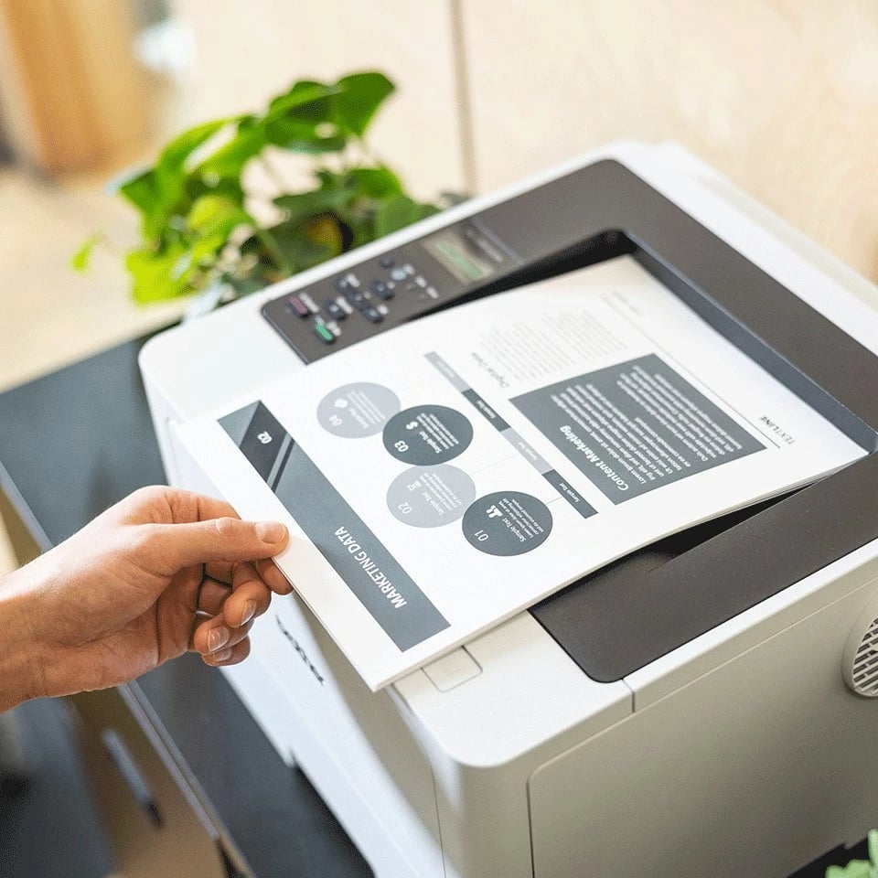 Printer laser Brother HL-L5210DWT, 1200x1200 DPI, duplex, Wi-Fi, i bardhë