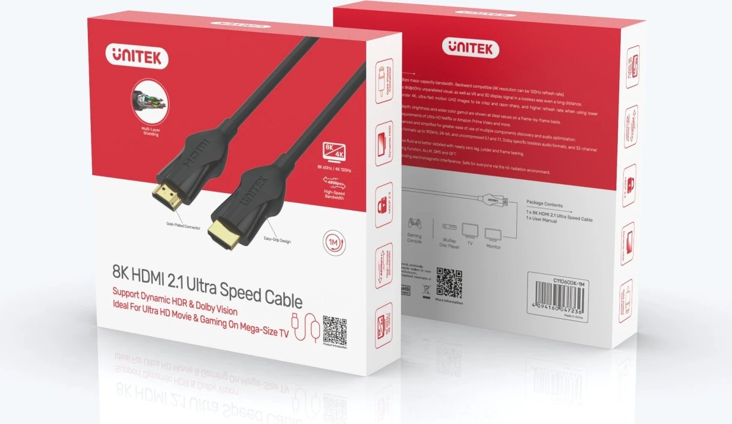 Kabllo HDMI Unitek, 2.0 metra