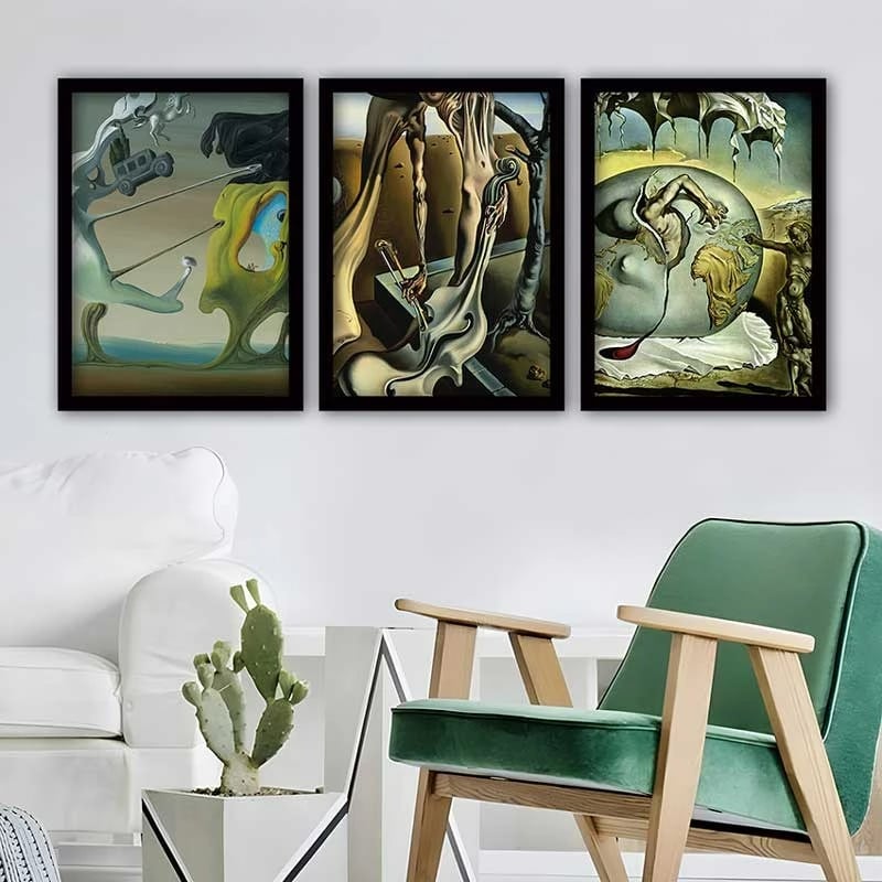 Pikturë dekorative me kornizë (3 copë), Wallity, 3SC_UN261045 _3545