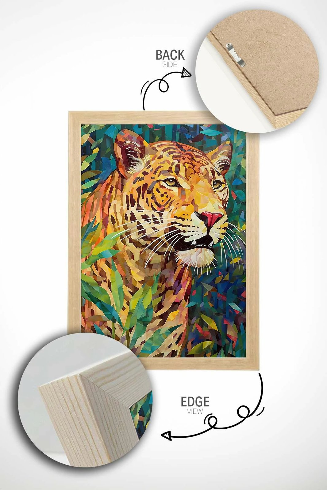 Pikturë dekorative me kornizë, shumëngjyrëshe, Wallity, Mscartmdl34