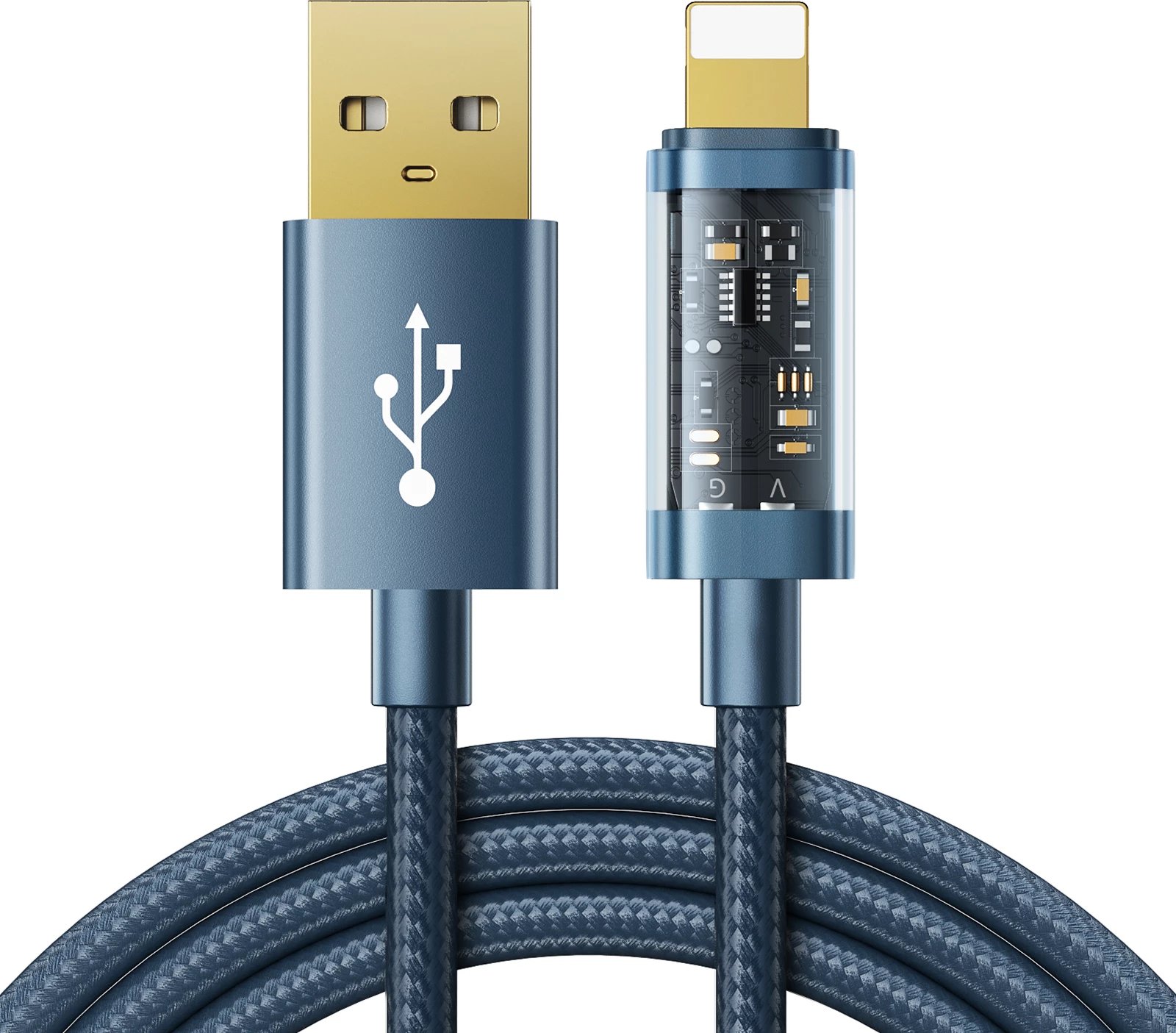 Kabllo Joyroom S-UL012A12 USB-A në Lightning, 1.2m, 20W, Blu